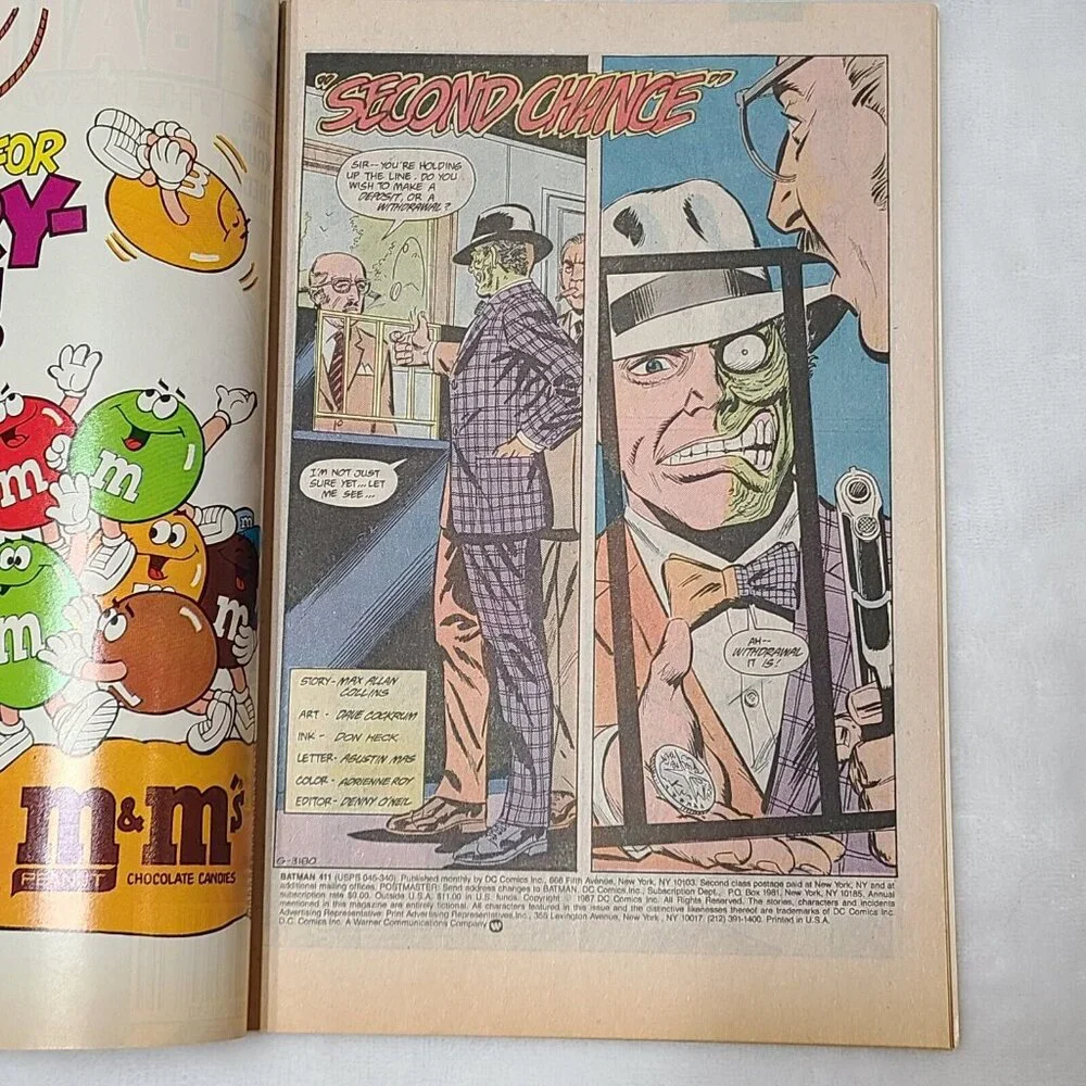 Batman 411 DC Comics 1987 FN/VF Newstand 1st Print - Picture 7 of 16
